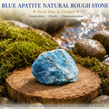 Blauwe apatiet natuurlijke ruwe steen
