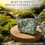 Rubi em Zoisite Pedra Natural Bruta
