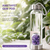 Amethyst Gem Pod Water Bottle 💧