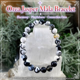 Βραχιόλι Mala Orca Jasper με βελούδινο πουγκί