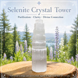 Tour de cristal de sélénite