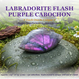 Labradorite Flash Purple Cabochon