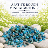 Apatiet ruwe mini-edelstenen (partij van 50 gram / 1,7 oz)