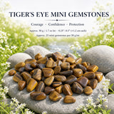 Tiger's Eye mini ædelsten (50 gram / 1,7 oz. parti)