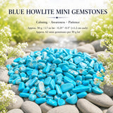 Blå howlit mini ædelsten (50 gram / 1,7 oz. parti)