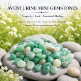 Mini pierres précieuses d'aventurine (lot de 50 grammes / 1,7 oz)