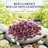 Red Garnet Rough Mini Gemstones (50 γραμμάρια / 1,7 ουγκιές παρτίδα)