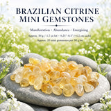 Mini dragi kamni iz brazilskega citrina (50 gramov / 1,7 oz. lot)
