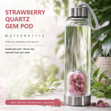 Strawberry Quartz Gem Pod Vattenflaska 💧
