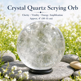 Crystal Quartz Scrying Orb - Sphere