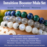 Intuition Booster 3-PC Crystal Mala armbandsset