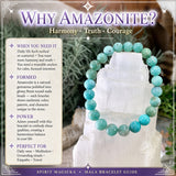 Mala Amazonite armband med sammetspåse