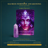 🌙 Sacred Feminine Awakening Oracle Deck, 13 Crystal Altar Set & Course
