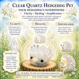 Crystal Quartz Hedgehog Pet (ADOPTERA MIG SNÄLLA) 🥰