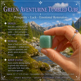Cubo burattato avventurina verde