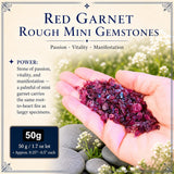 Red Garnet Rough Mini Gemstones (50 γραμμάρια / 1,7 ουγκιές παρτίδα)