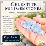 Celestite Mini Değerli Taşlar (50 Gram / 1.7oz Lot)