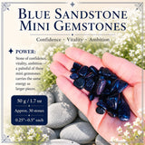 Mini pietre preziose di arenaria blu (lotto da 50 grammi / 1,7 once)