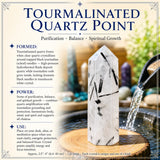 Tourmalinated Quartz Point