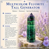 Mehrfarbiger Fluorit-Großgenerator