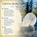 Crânio de cristal de quartzo (tamanho médio)