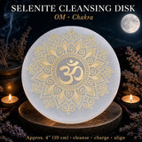 Selenite OM čistilni disk za čakre