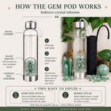Aventurine Gem Pod vatnsflaska 💧