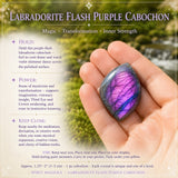 Labradorite Flash Purple Cabochon