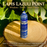 8-stykki Lapis Lazuli + Ametist sett