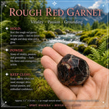 Rauer roter Granat