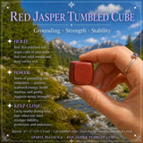 Rød Jaspis Tumbled Cube