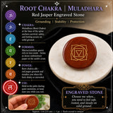 LOWEST PRICE - SALE GIFT IDEAS!-SAVE 70% TODAY - 7-Chakra Engraved Crystal Stone Set