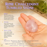 Rose Chalcedon tumlet sten