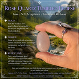 Ellipse roulée en quartz rose