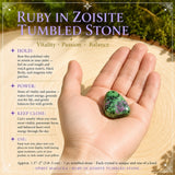 Rubin i Zoisite Tumbled Stone