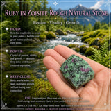 Rubi em Zoisite Pedra Natural Bruta