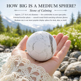 Howlite Sphere - Medium