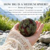 Dragon's Blood Jasper Sphere - Medium