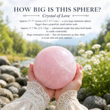 Grande sphère de quartz rose