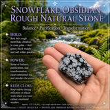 Copo de nieve Obsidiana Piedra natural en bruto