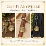 Citrine Crystal Keychain