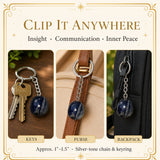 Sodalite Crystal Keychain