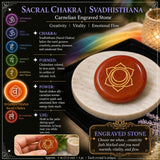 LOWEST PRICE - SALE GIFT IDEAS!-SAVE 70% TODAY - 7-Chakra Engraved Crystal Stone Set