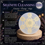 Čistilni disk Selenite Metatron's Cube