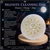 Selenite OM čistilni disk za čakre