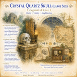 Crâne de quartz en cristal (grande taille)