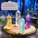 Σετ 4 Crystal Sparkle Lightwork Manifestation