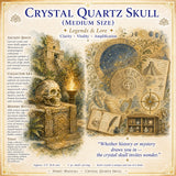 Crânio de cristal de quartzo (tamanho médio)