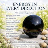 Obsidian Sphere - Medium