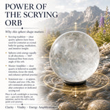 Crystal Quartz Scrying Orb - Sphere